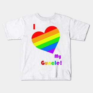 I HEART My Guncle Kids T-Shirt